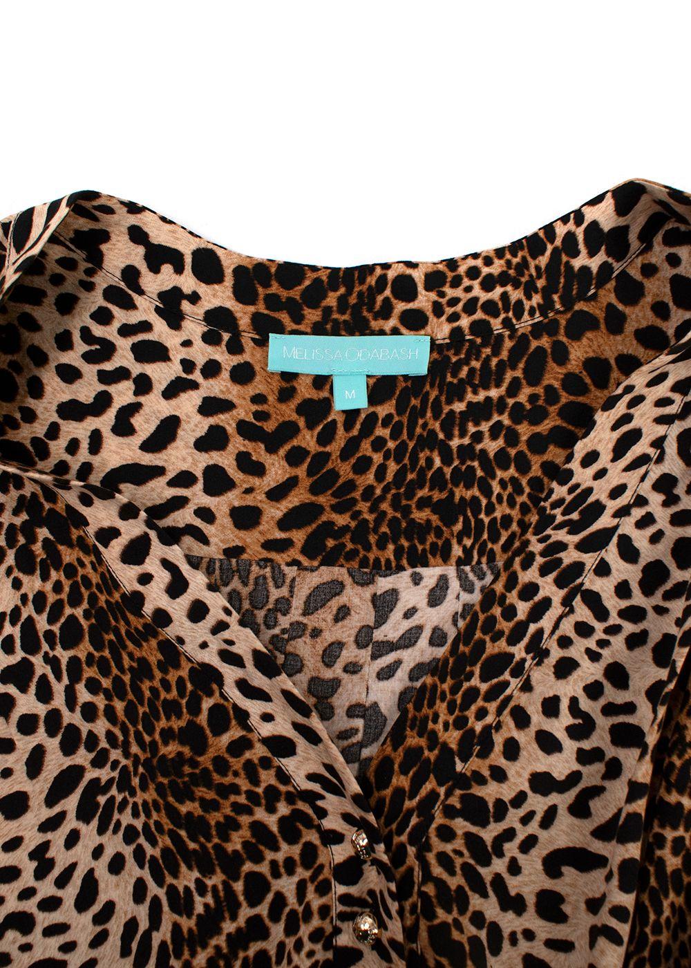 Melissa Odabash Leopard Print Maxi Dress