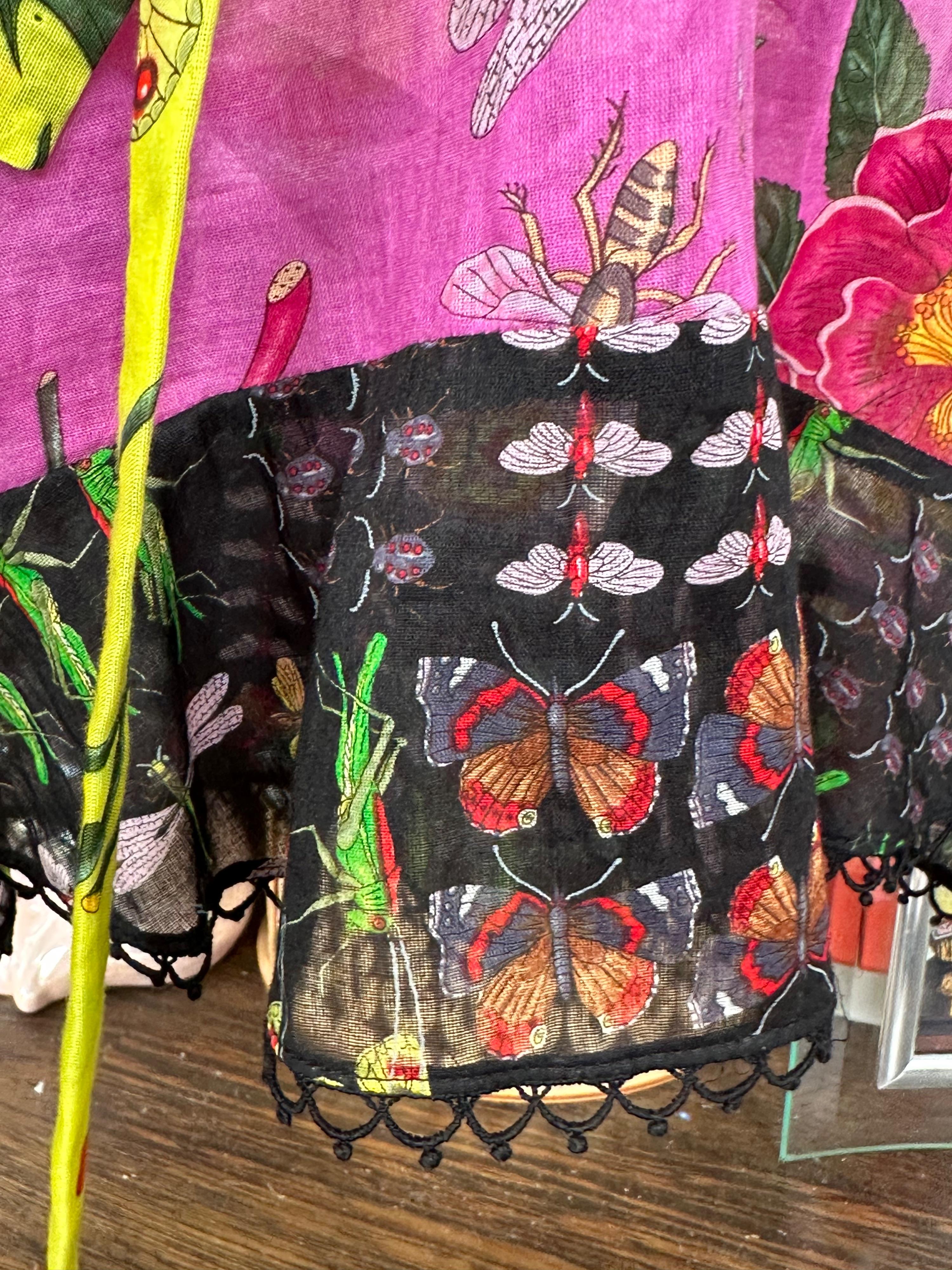 Gucci Floral Mixed Print Blouse