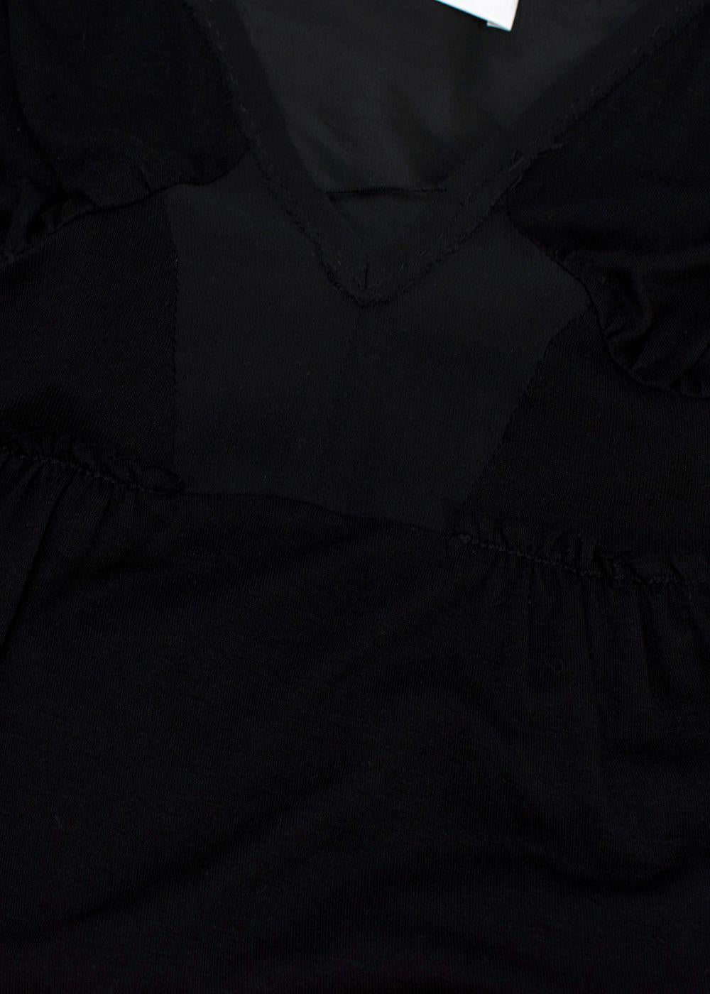 Costume National Black Vest Top