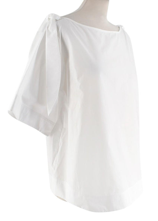 Goop Kalei Tie Shoulder Top in White