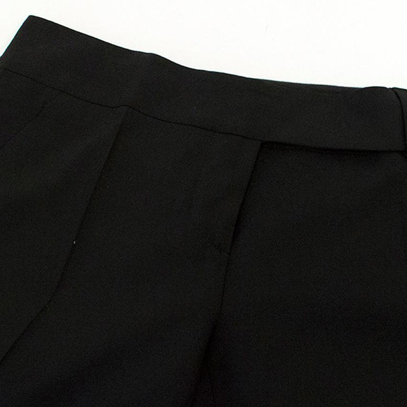 John Richmond black pleated trousers