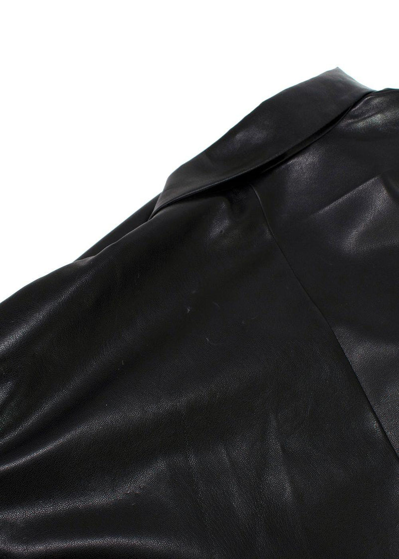 De la Vali  Montana faux leather blazer