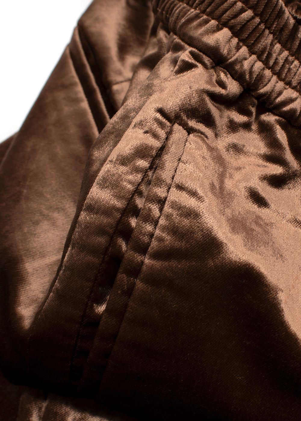 Brunello Cucinelli Bronze Velvet Trousers