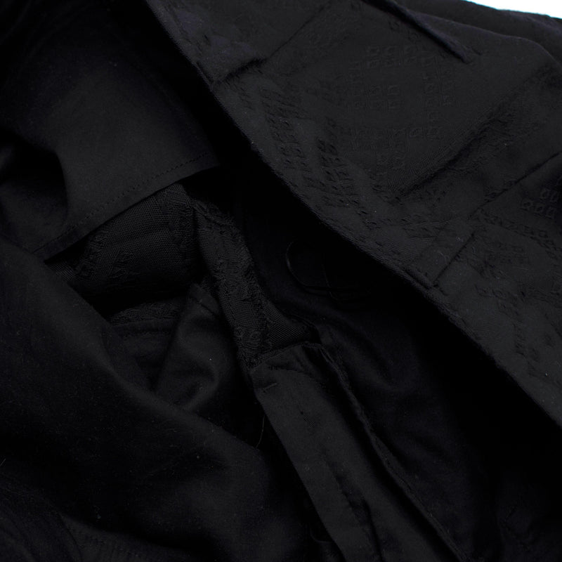 Saint Laurent Black Jacquard Tailored Trousers