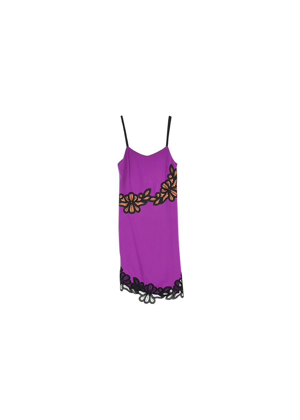 Crochet Lace Detail Slip Dress