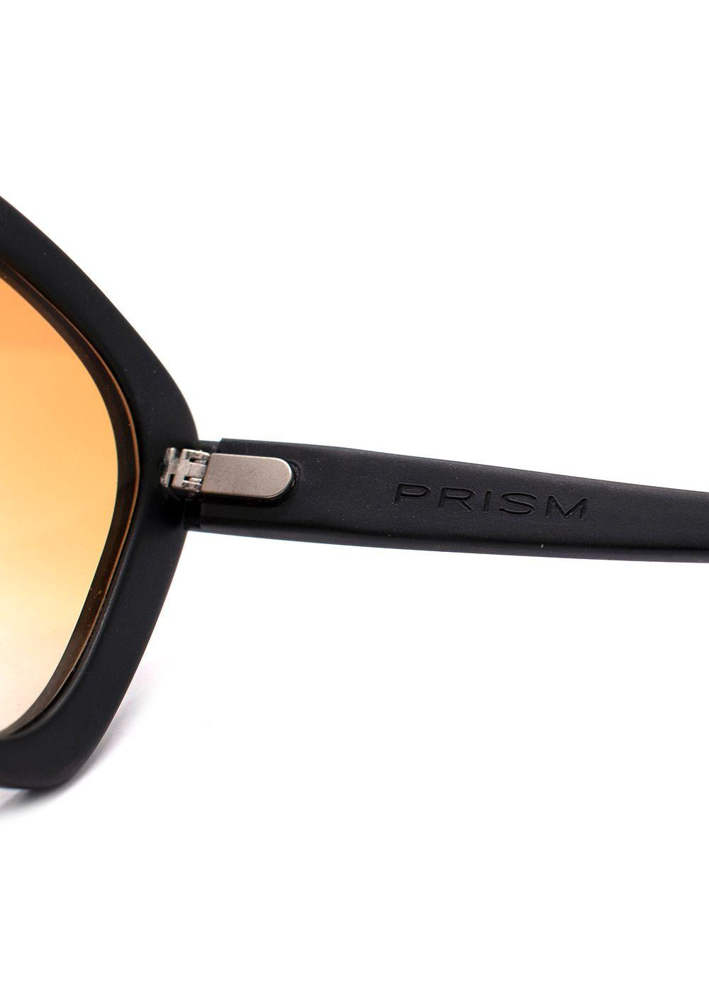 Prism Black Monaco Orange Lens Square Sunglasses