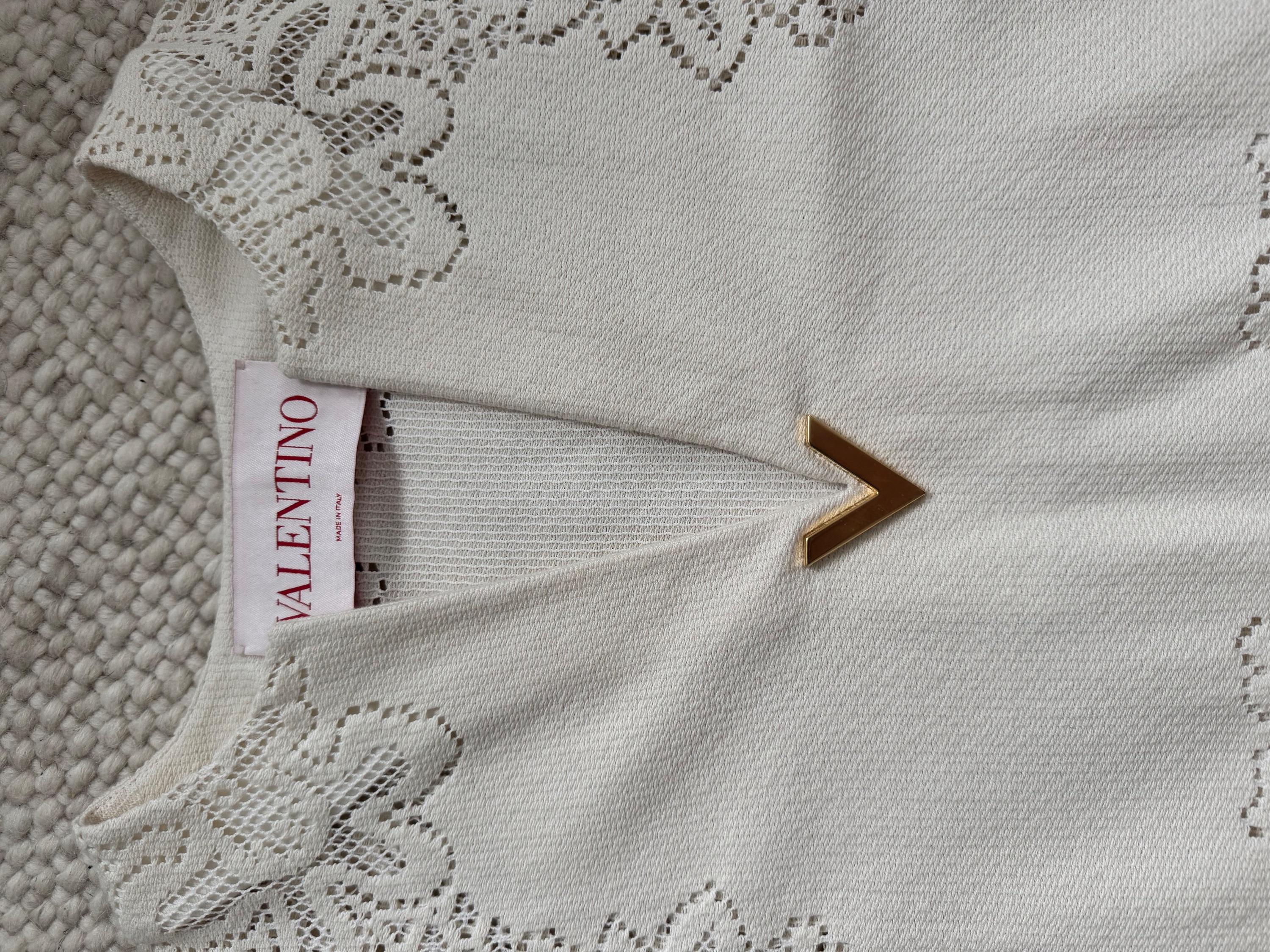 Valentino Beige Floral Cover Up Dress