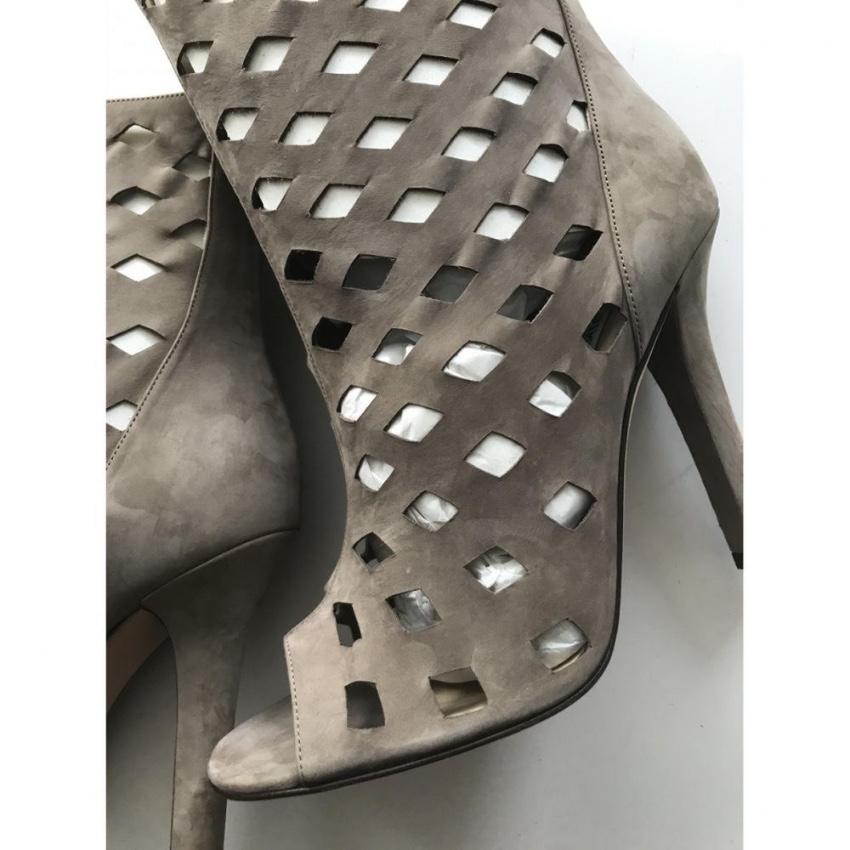 Jimmy Choo Suede Cut-Out Booties