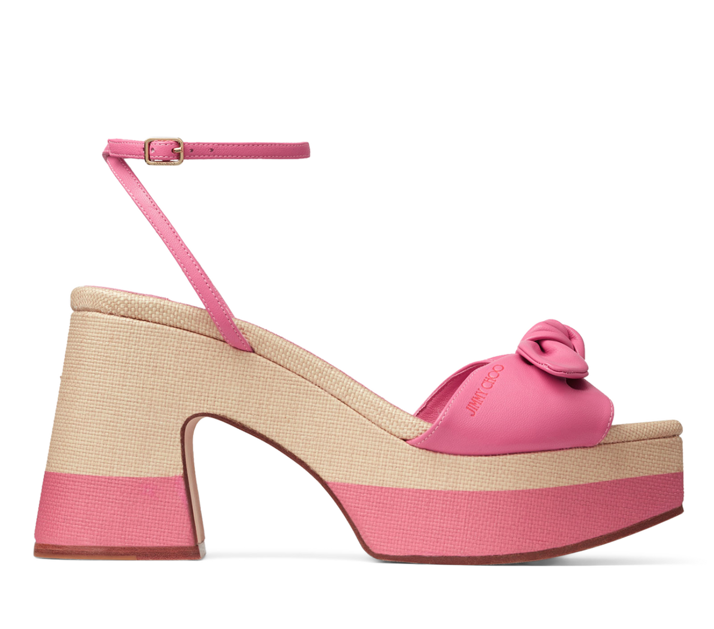 Jimmy Choo Ricia 95 Leather Platform Sandals