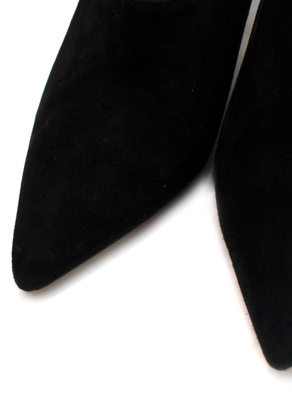 Paul Andrew Black Certosa Suede Mules