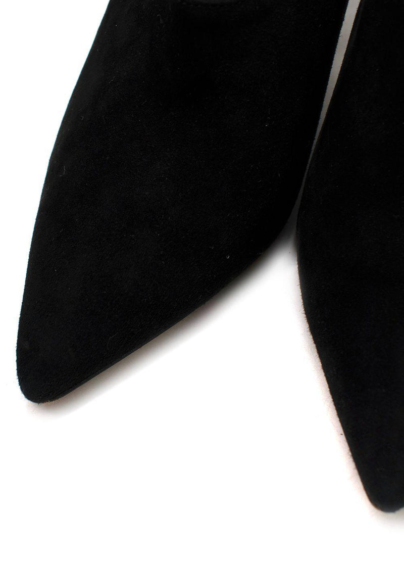 Paul Andrew Black Certosa Suede Mules