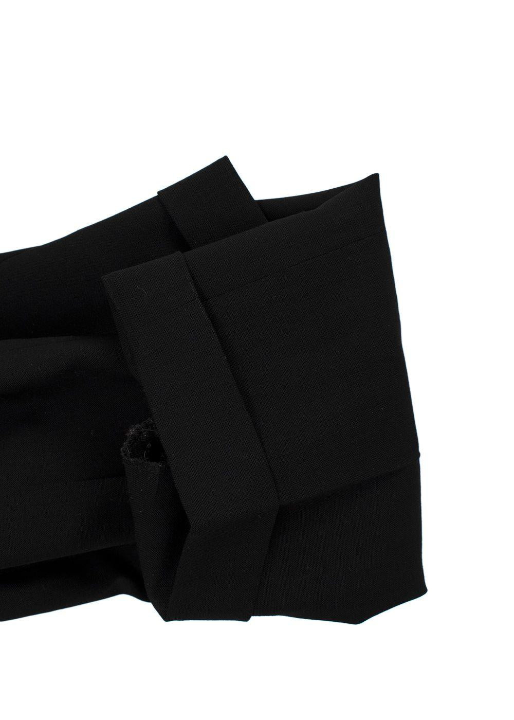 Gucci Black Tapered Leg Wool-blend Trousers