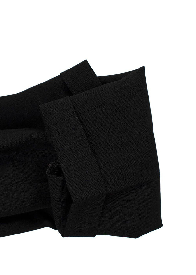 Gucci Black Tapered Leg Wool-blend Trousers