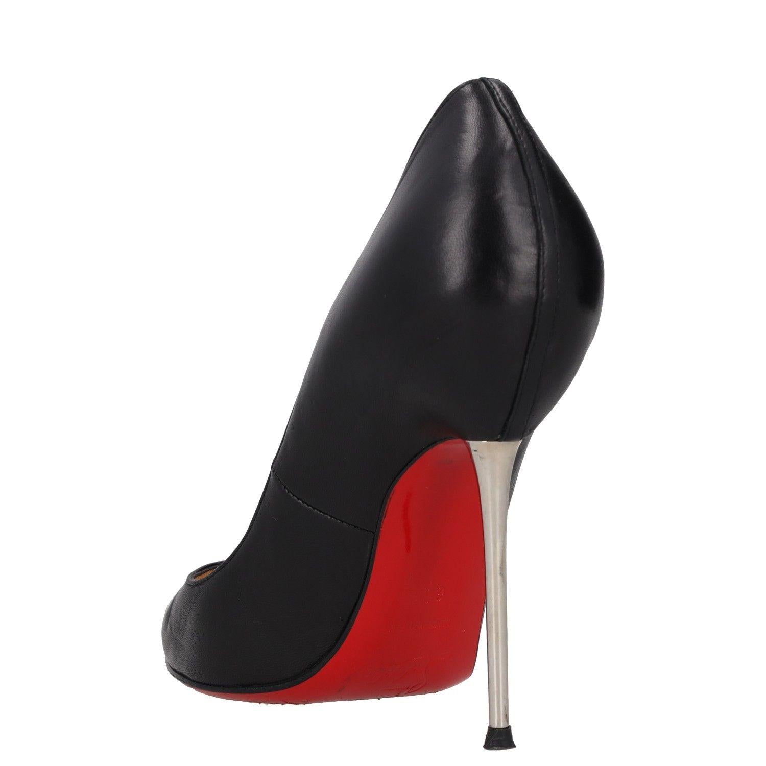 Christian Louboutin Black Leather Lipsinka Pumps