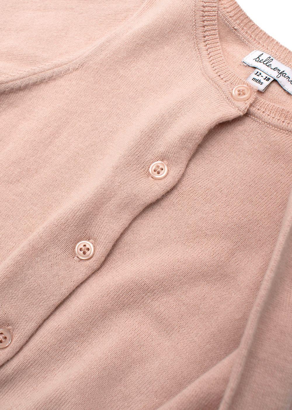 Belle Enfant Baby Pink Cardigan