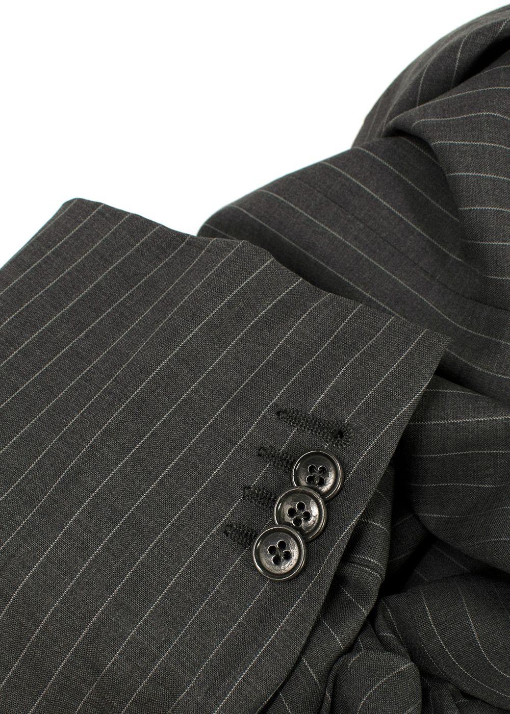 Ermenegildo Zegna Grey PinStripe Single Breasted Blazer and Trouser Suit