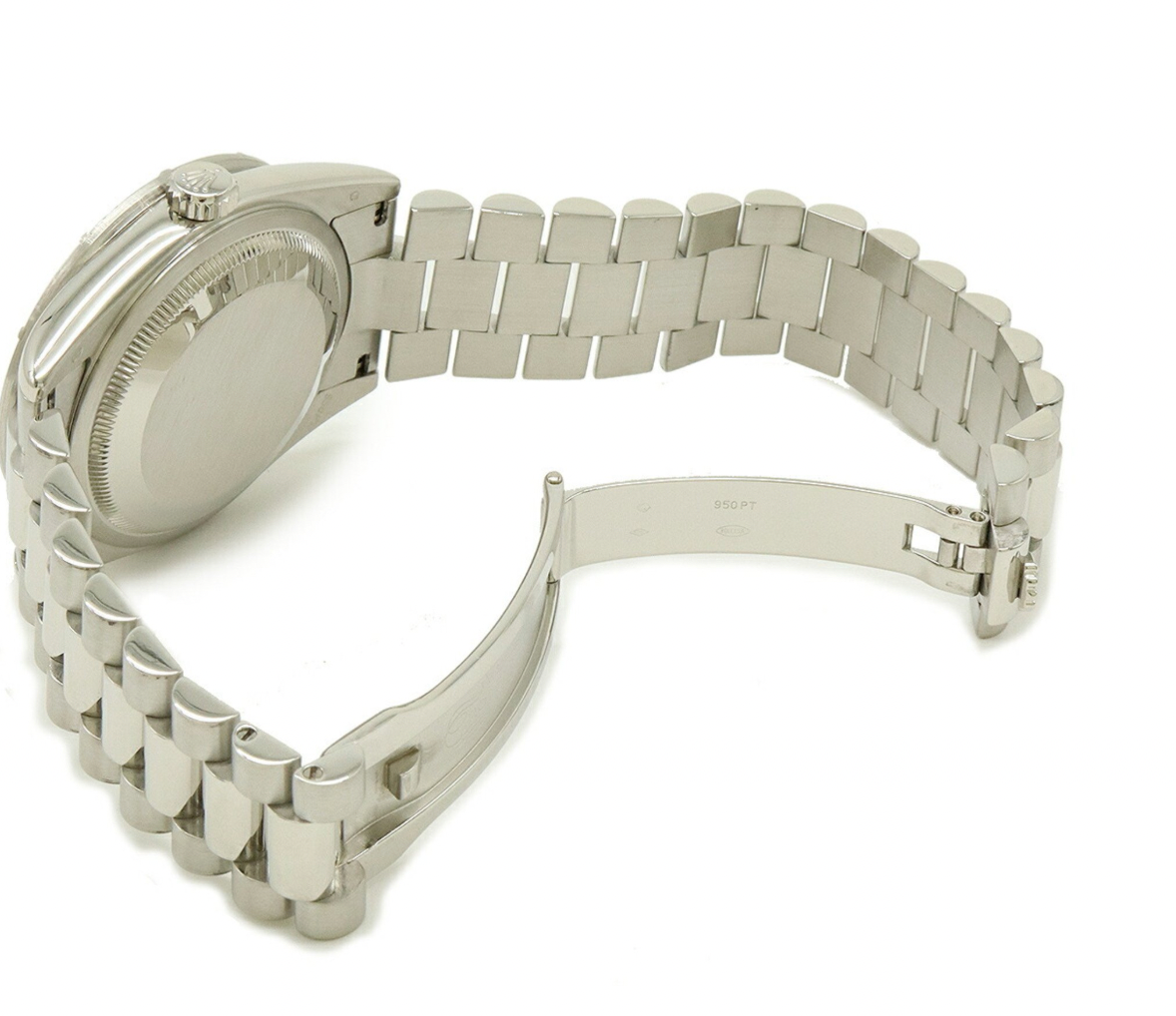 Rolex Day-Date Silver Watch 36mm