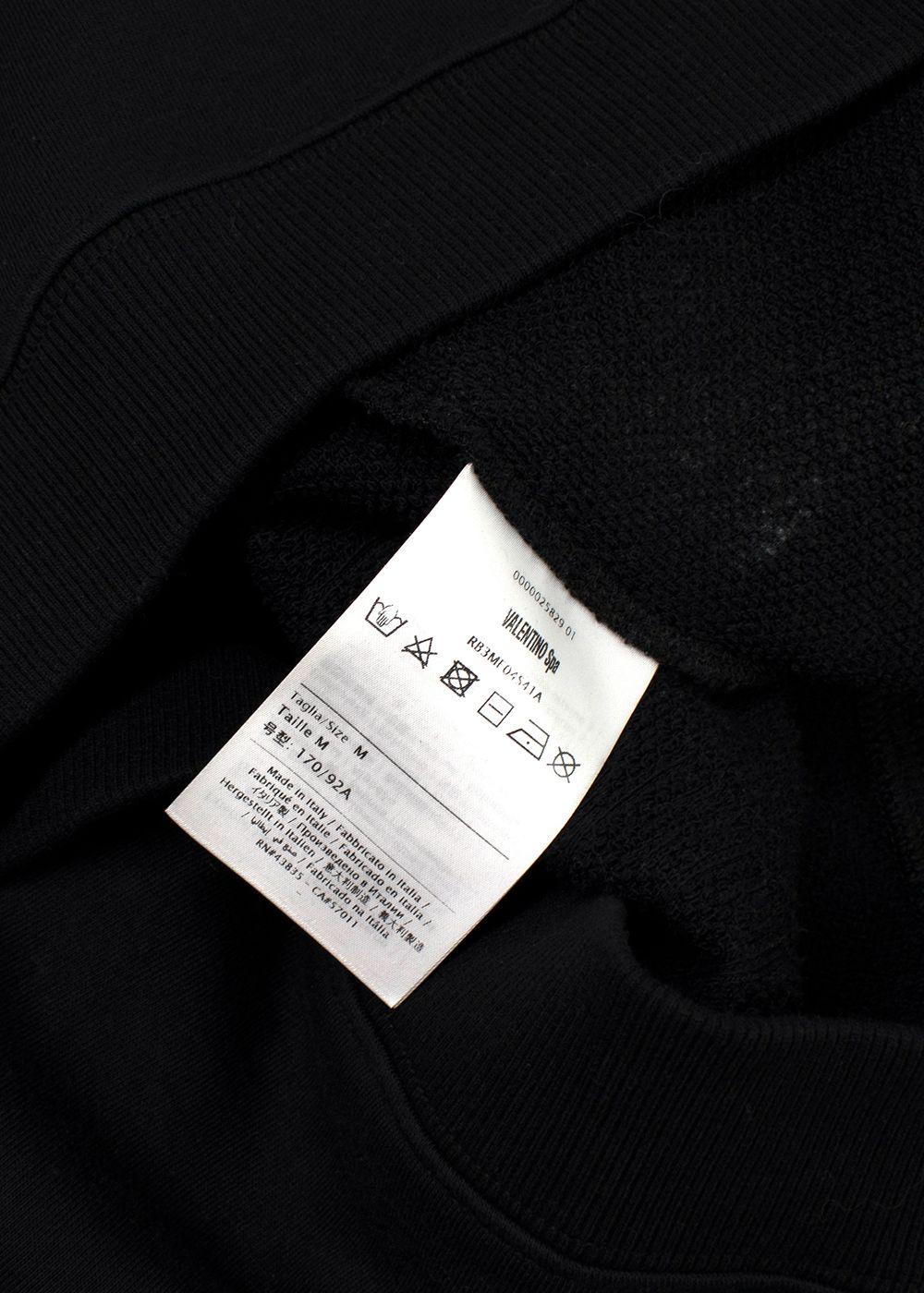 Valentino Black VLTN Crewneck Jumper