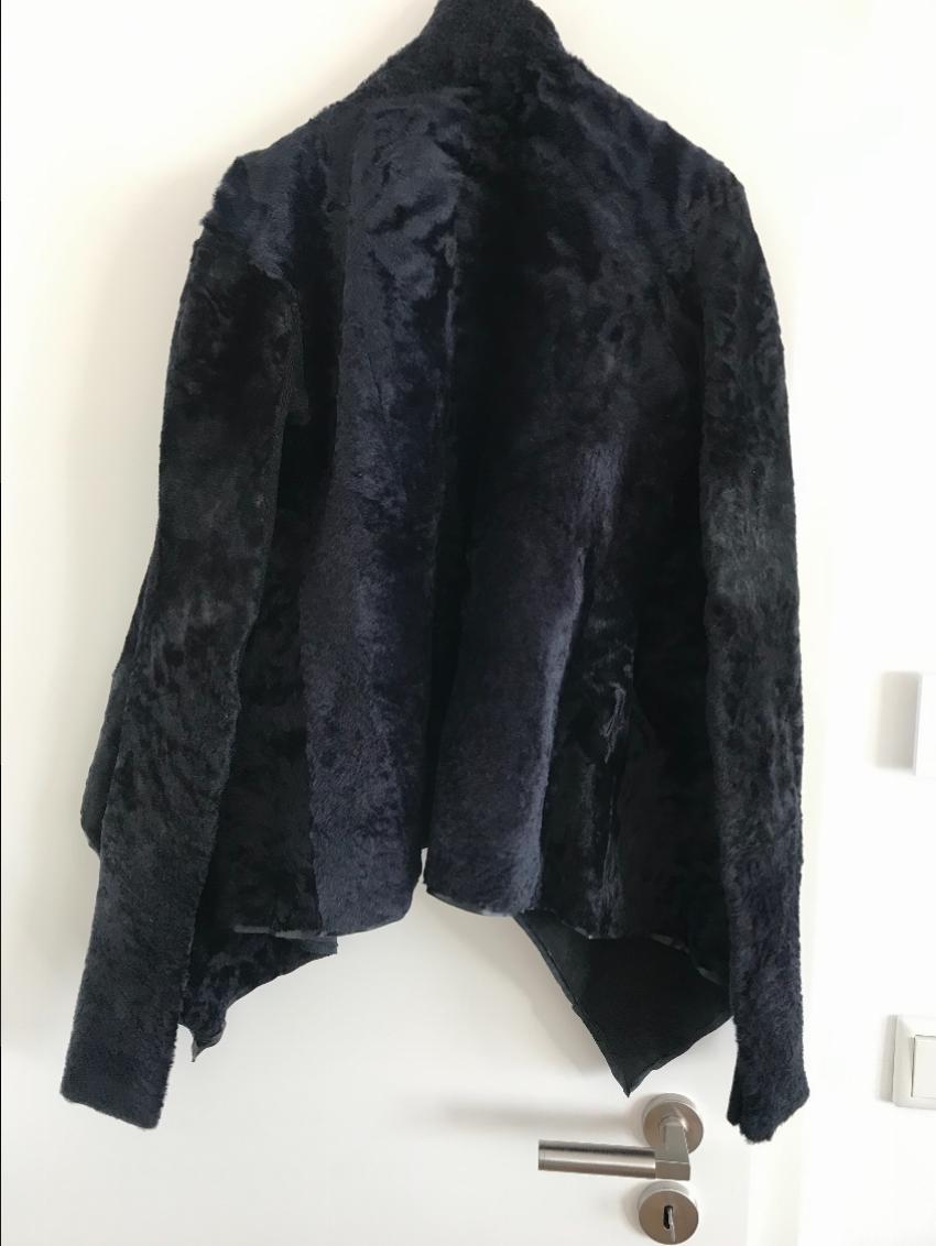 Rick Owens Hun collection Shearling Cape