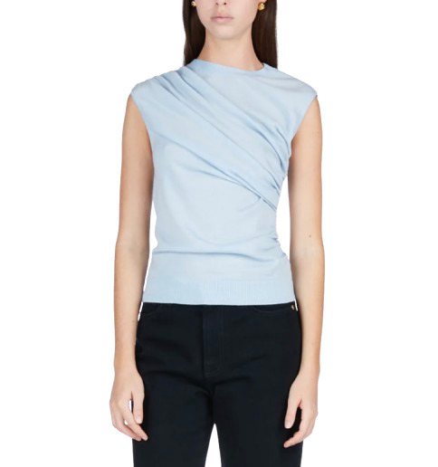 Tove Soft Blue Wool 'Vita' Sleeveless Knit