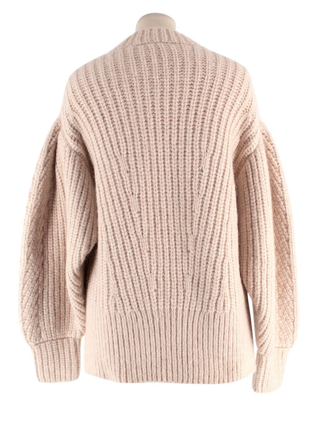 Ulla Johnson Beige Chunky Knit Jumper