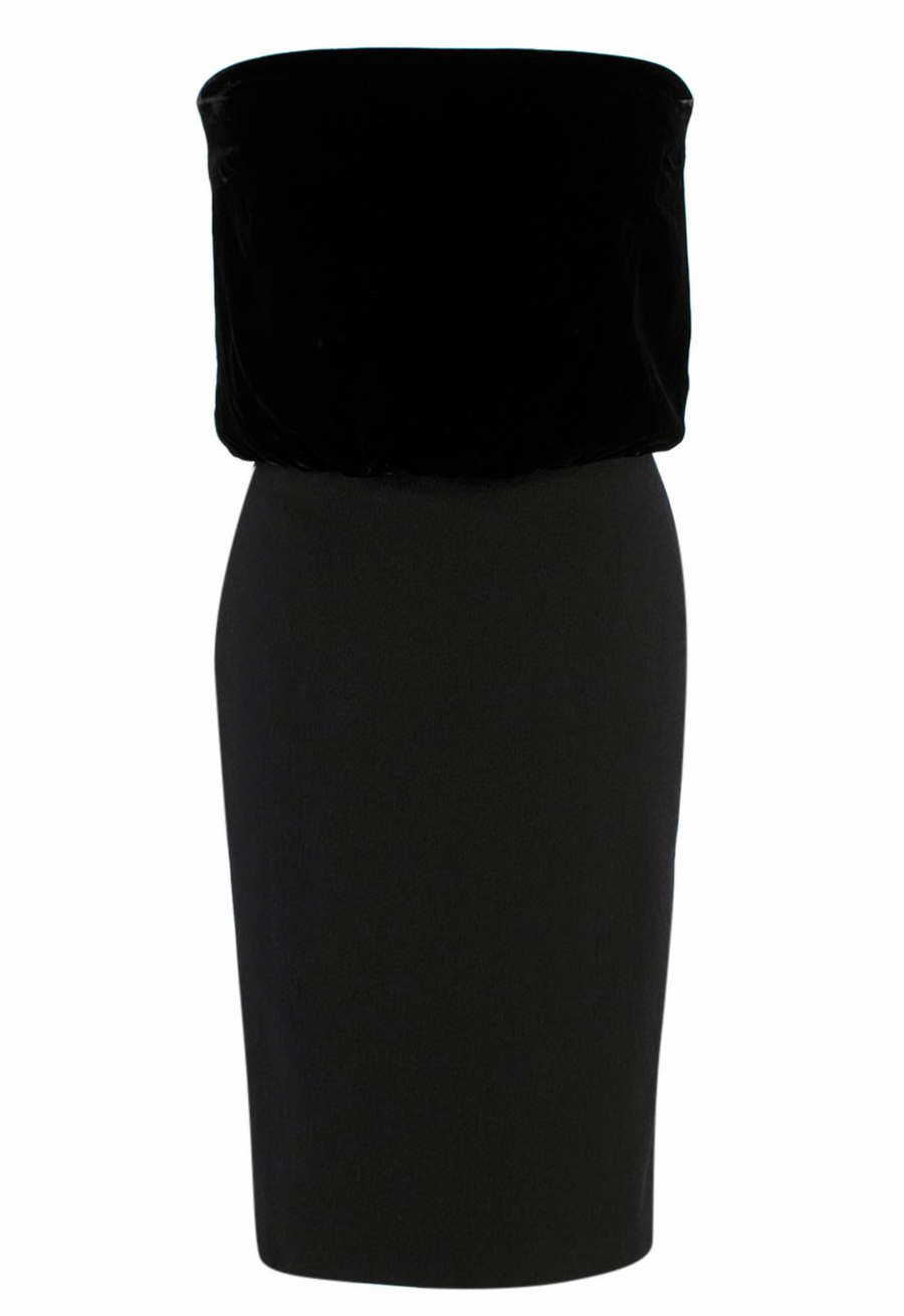 Tom Ford Velvet Strapless Corset Dress