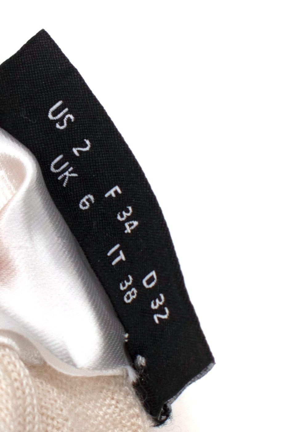 Akris Cream Cashmere Blend Fine Knit Sweater