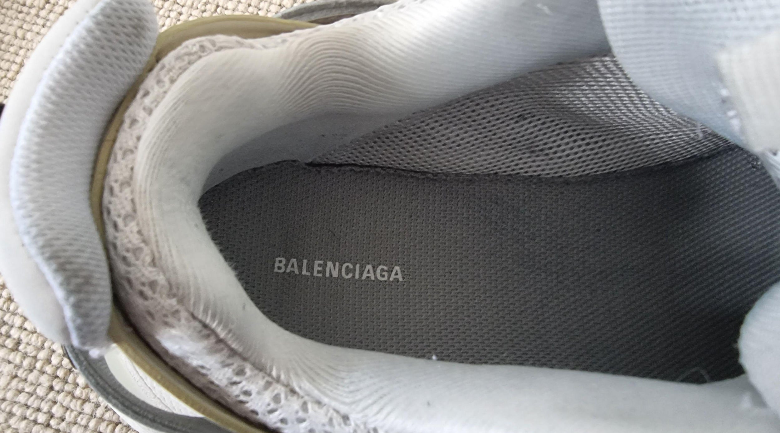 Balenciaga Grey Track Nylon/Mesh Trainers