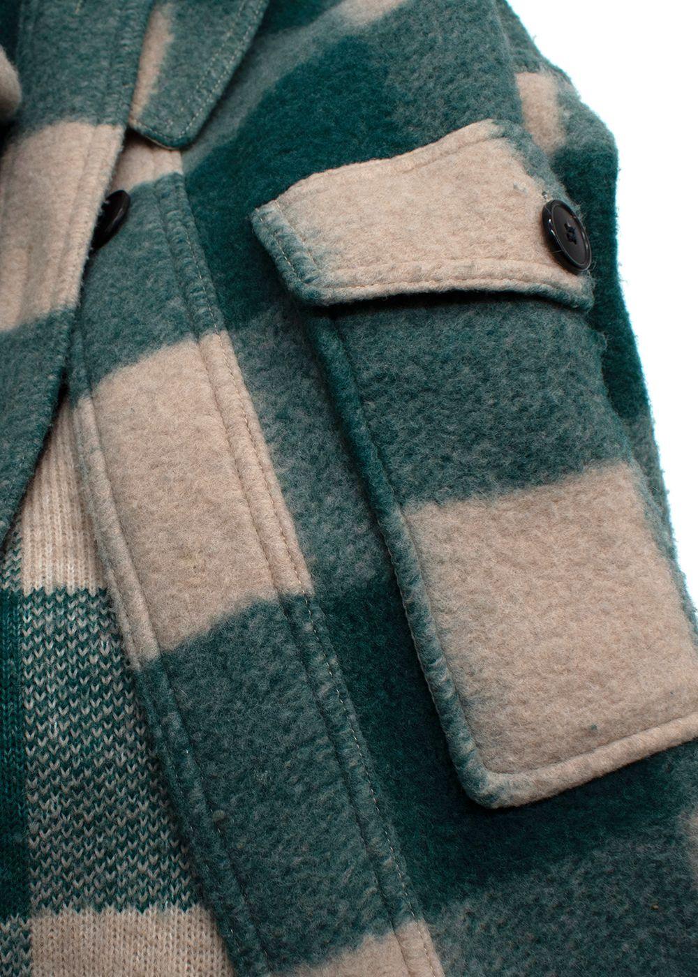 Isabel Marant Green Harveli Short Checked Jacket