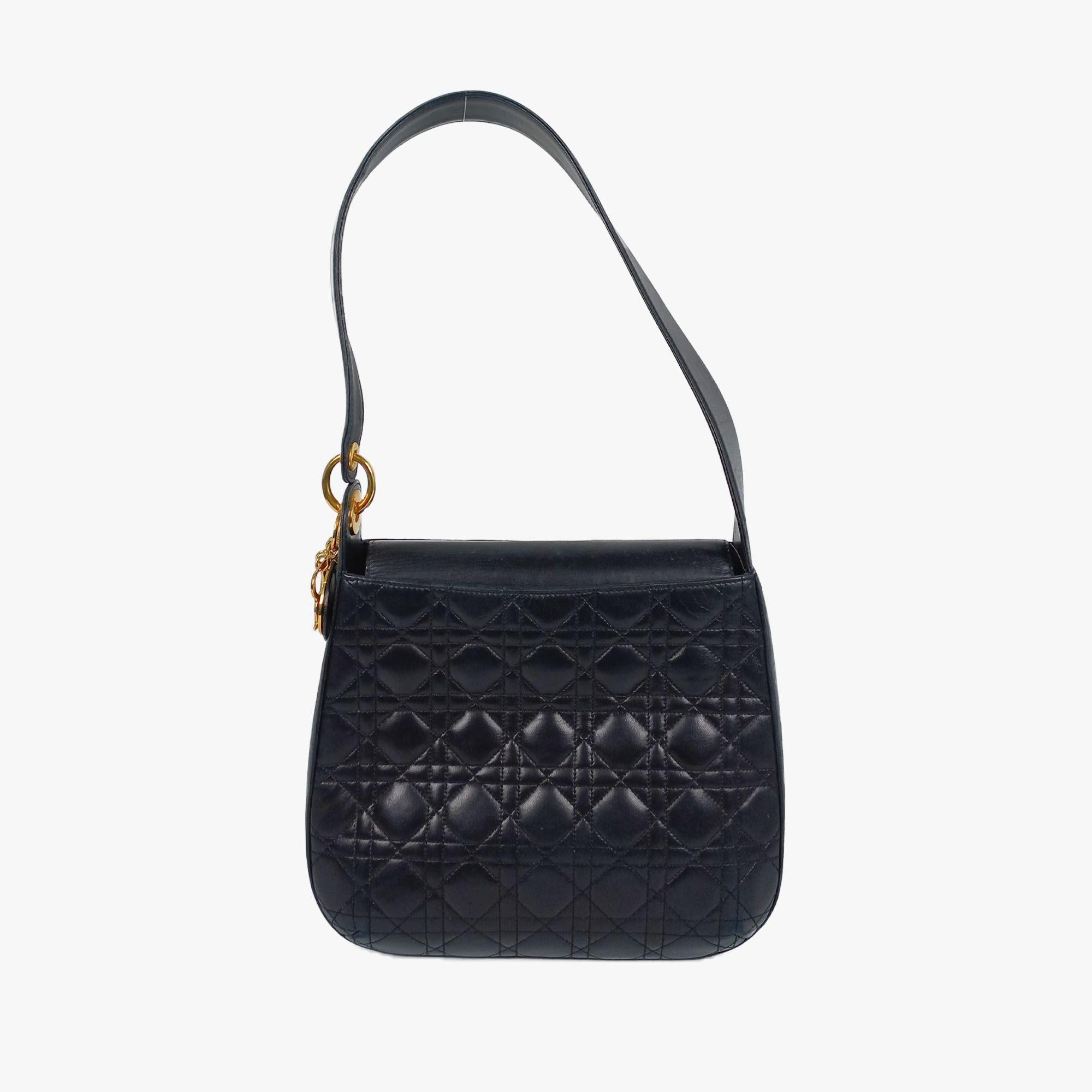 Black Cannage Hobo Bag