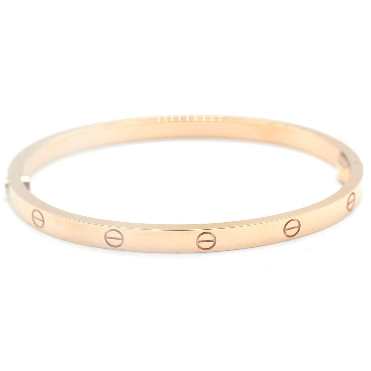Cartier LOVE Bracelet, Small Model 15 with Box