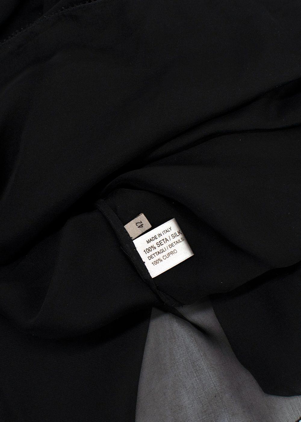 Bottega Veneta Black Silk Blouse