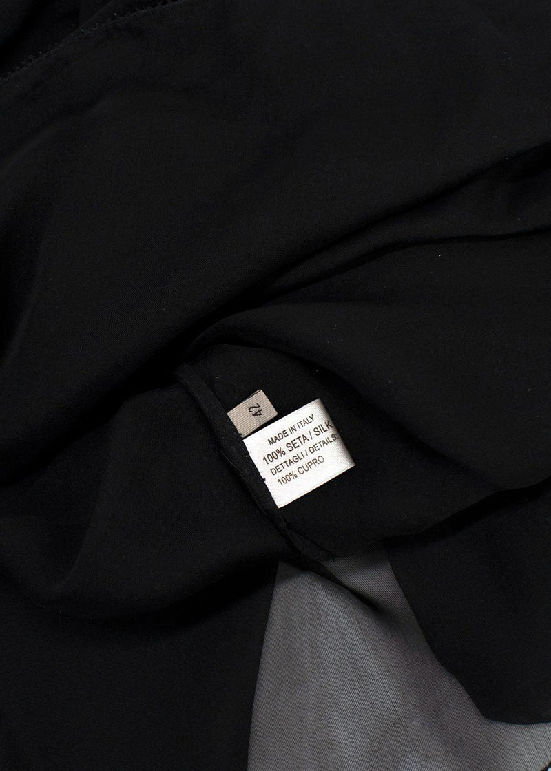 Bottega Veneta Black Silk Blouse