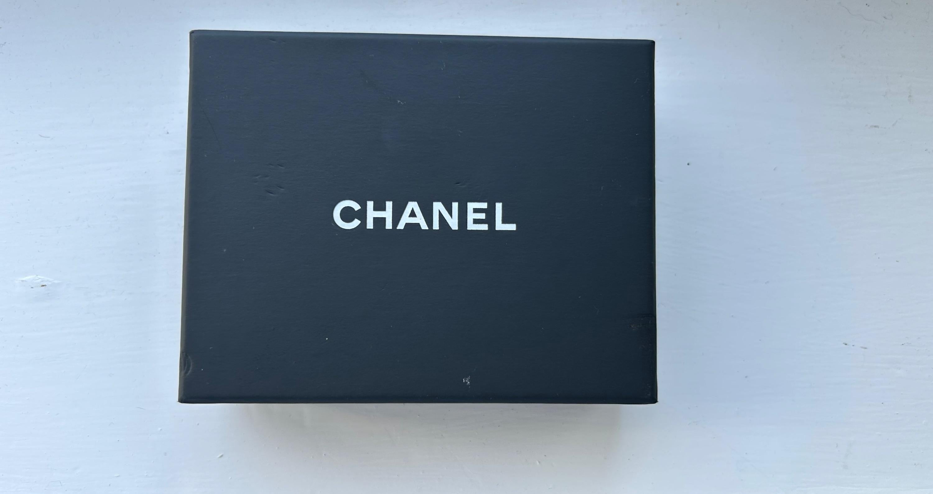 Chanel Faux Pearl Logo Hair Clip