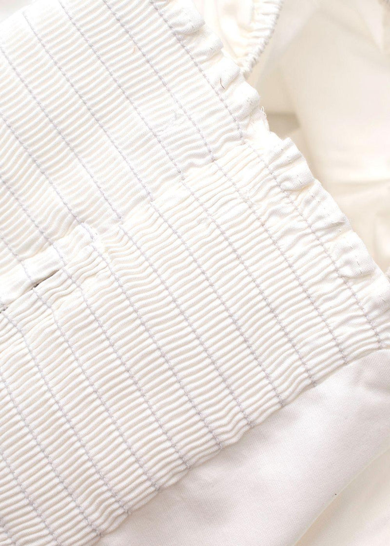 Reformation White Radish Ruched Top