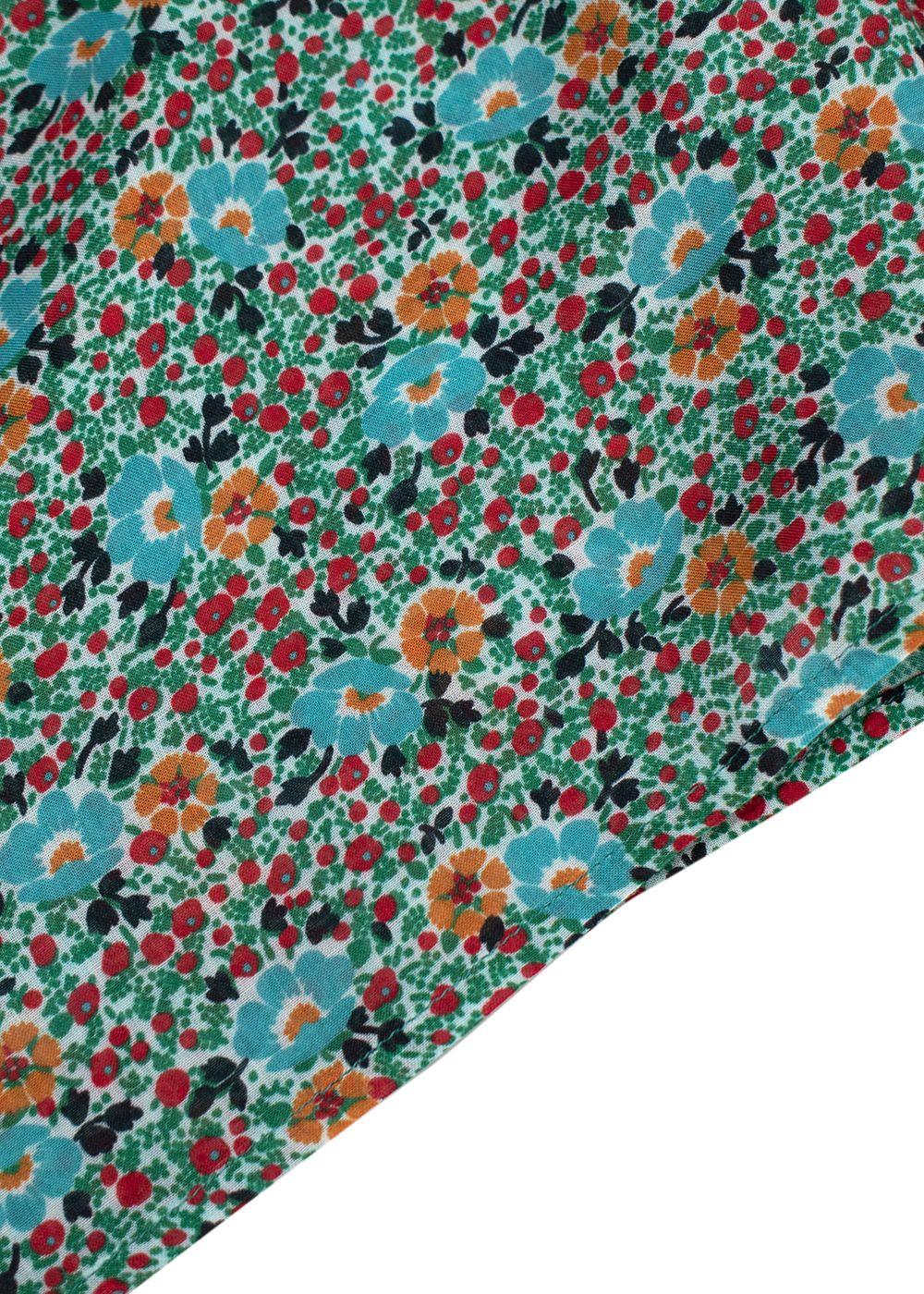 Saint Laurent Floral Pussybow Blouse
