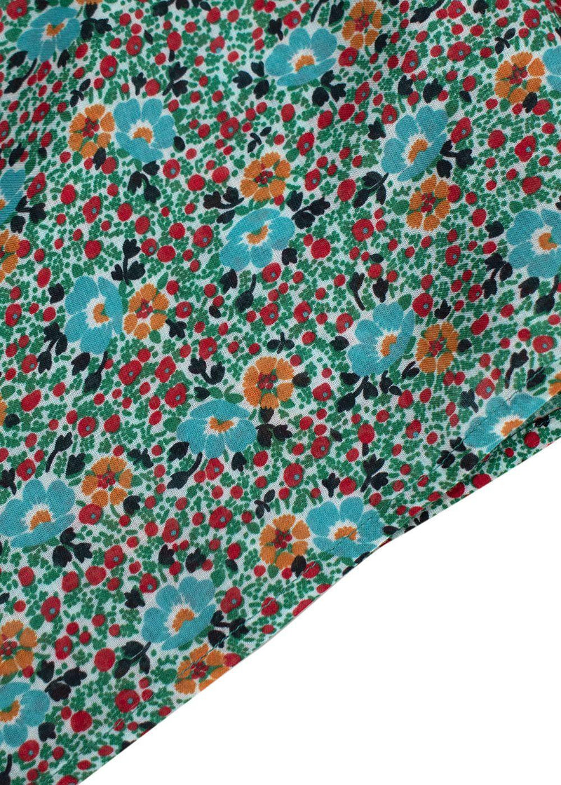 Saint Laurent Floral Pussybow Blouse