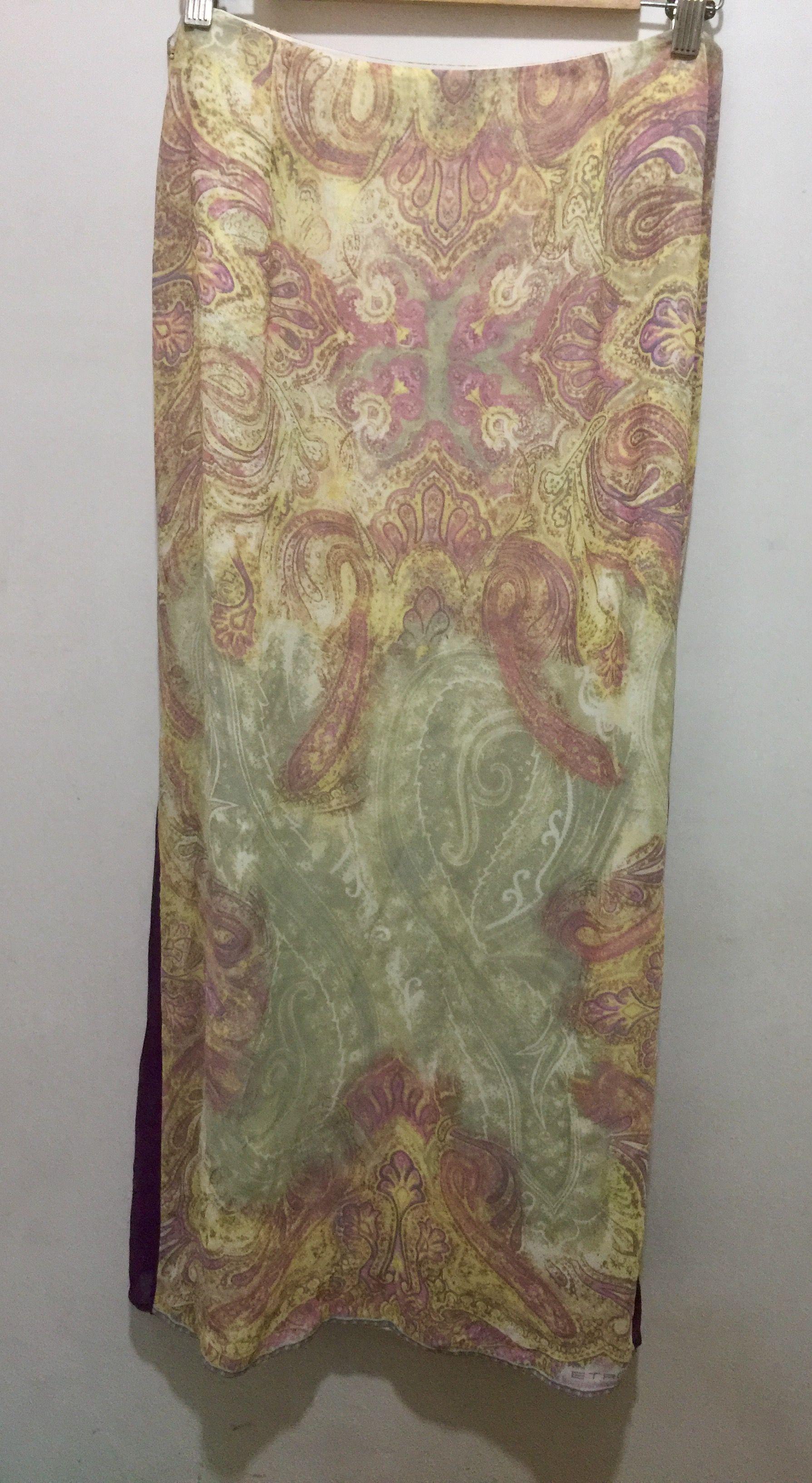 Etro Paisley Print Maxi Skirt