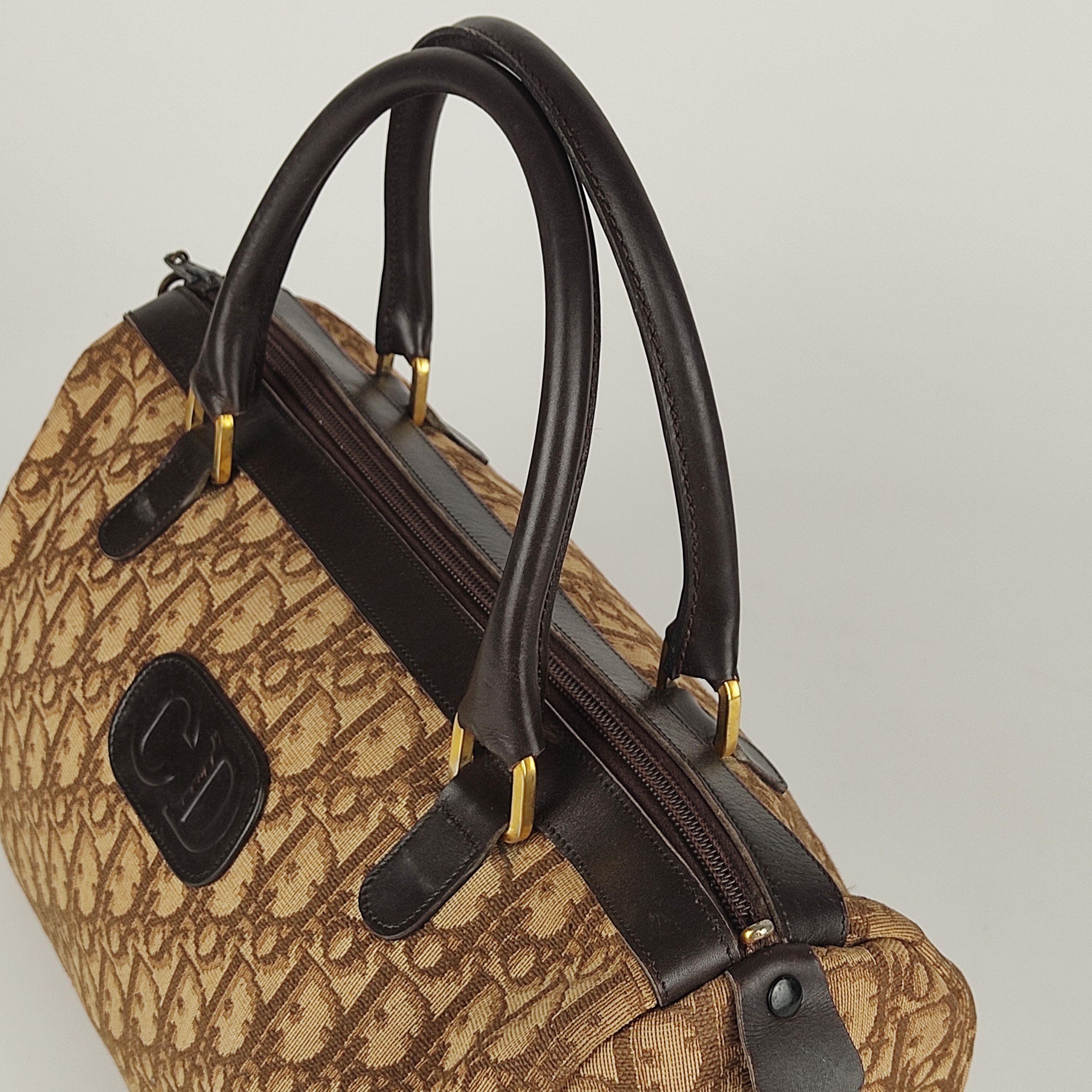 Vintage brown Oblique jacquard Trotter bag
