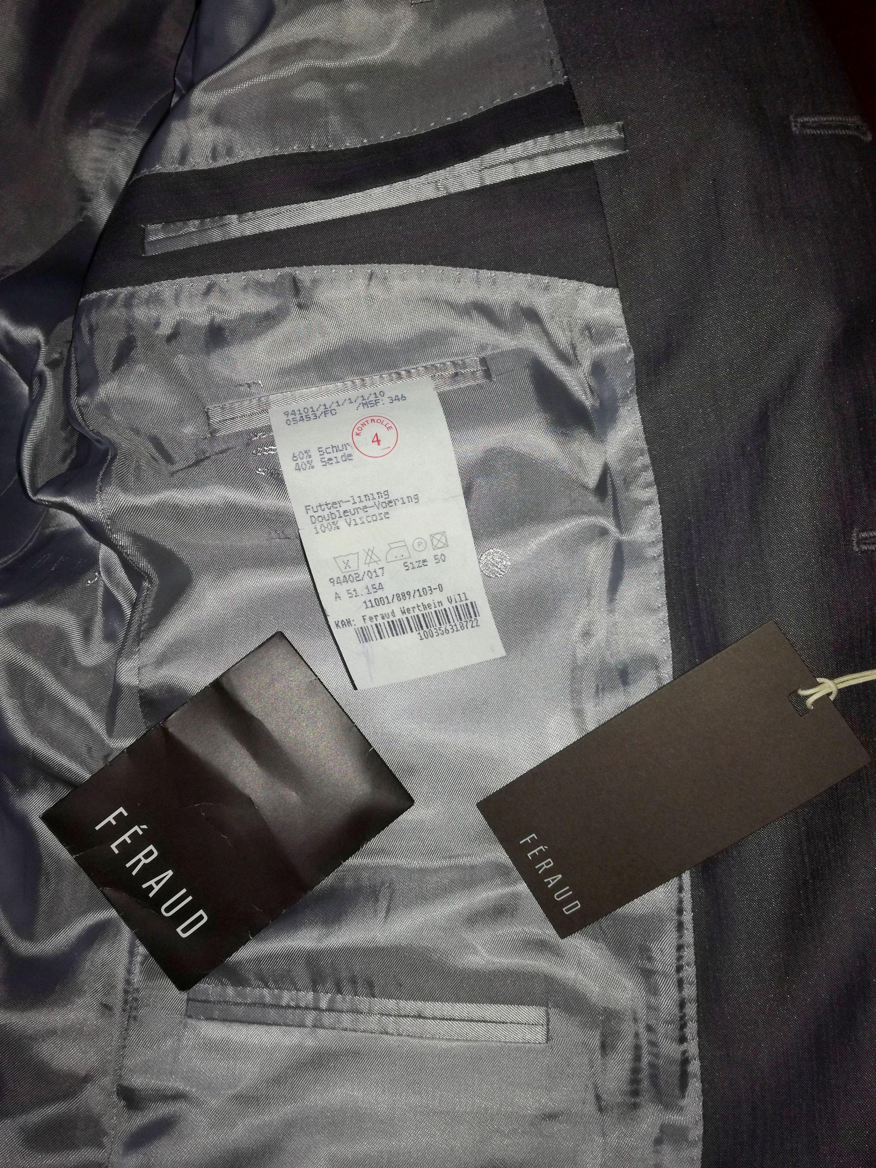 Feraud Paris Wool & Silk Suit Jacket Blazer