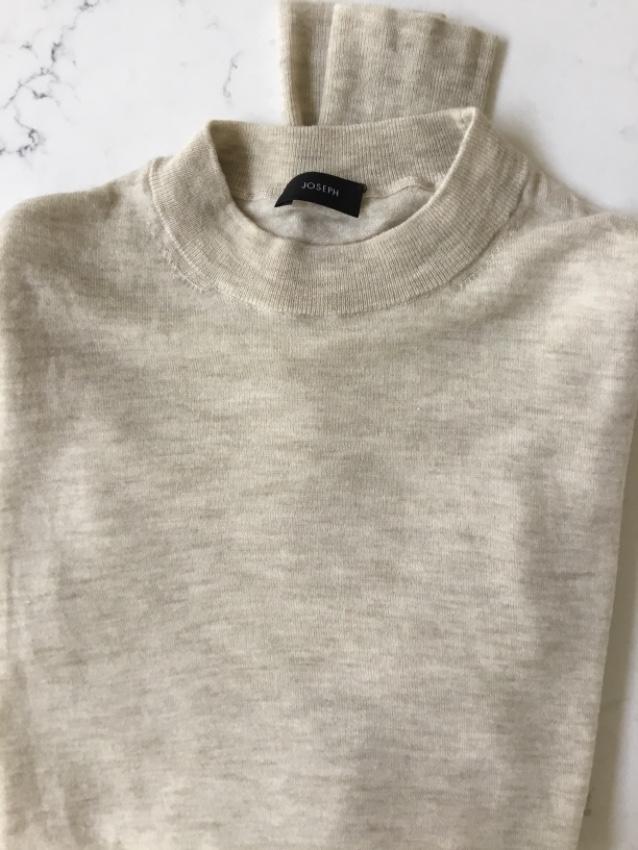 Joseph Cashmere Beige Long Sleeve Top