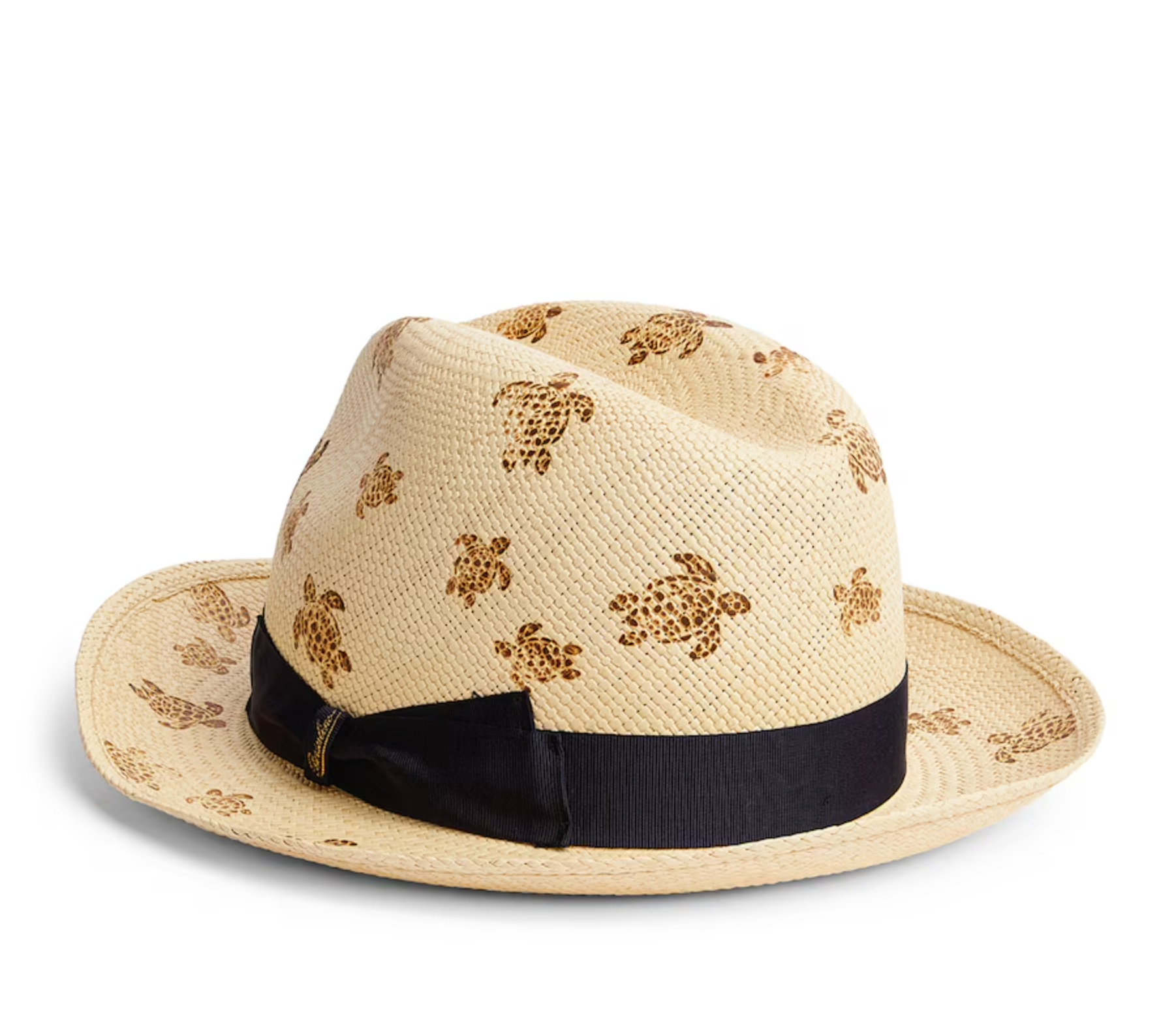 Vilebrequin x Borsalino Turtle Print Straw Hat