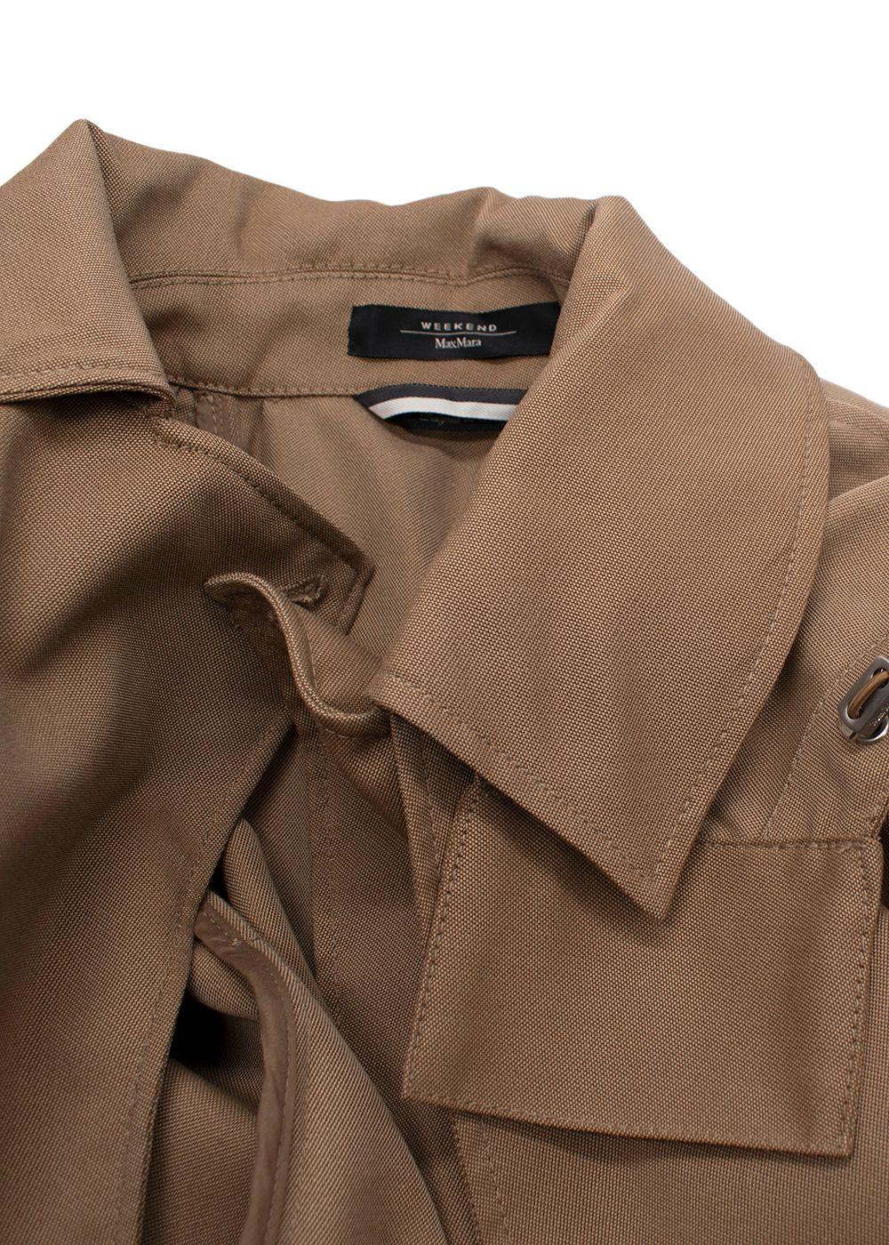 Weekend MaxMara Beige Cropped Trench Coat