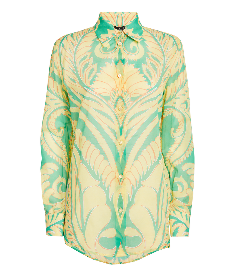 Etro  Abstract-Print Cotton Shirt