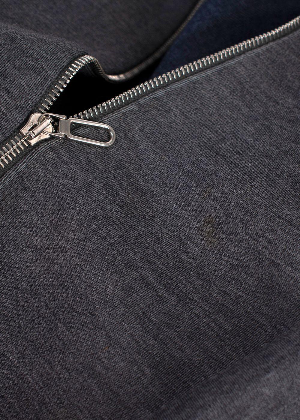 Dior Grey Virgin Wool Blend Double Zip Jacket