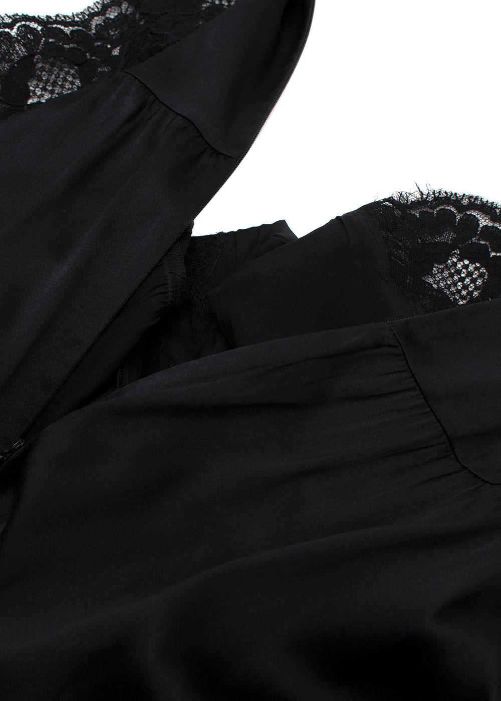 Dolce & Gabbanna Black Semi Sheer Polka Dot Dress