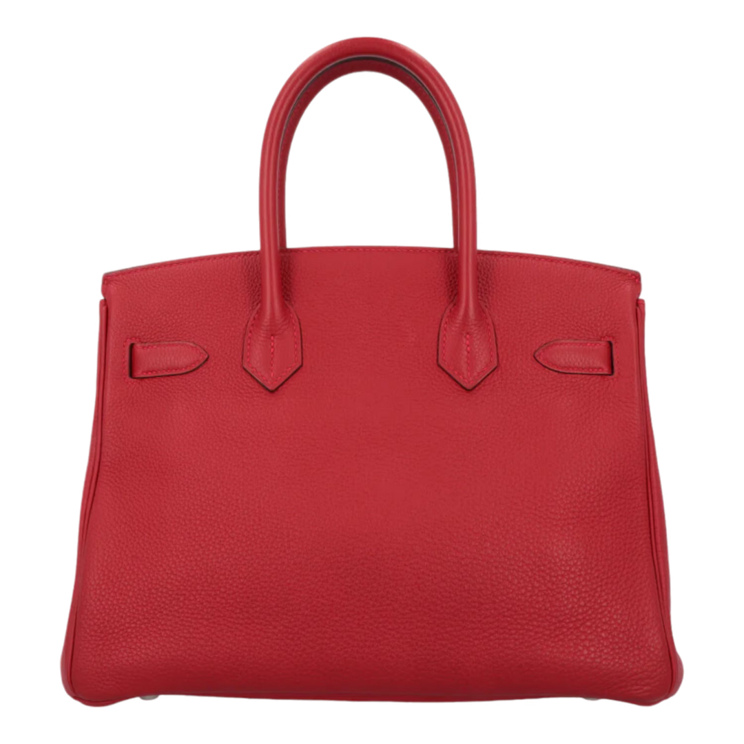 Hermès Birkin 30 cm Togo Rouge Vif Palladium Hardware