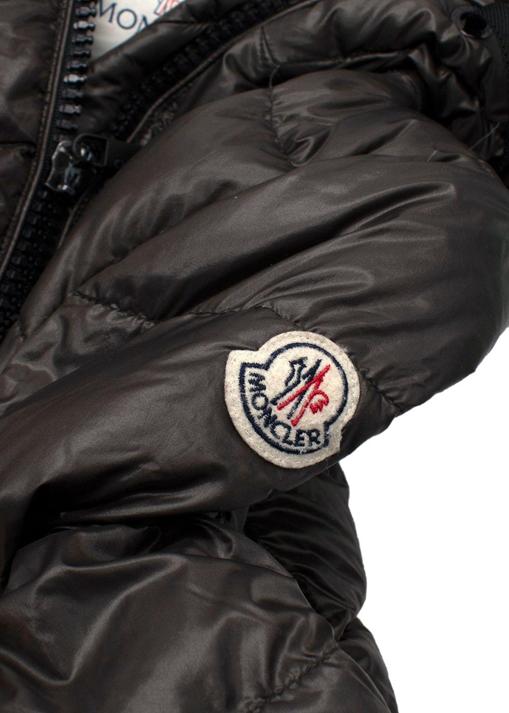 Moncler Brown 'Doudoune Legere' Long Line Hooded Coat