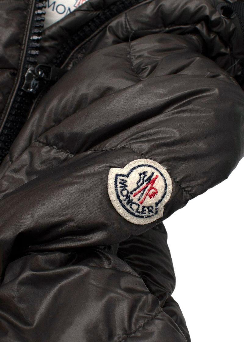 Moncler Brown 'Doudoune Legere' Long Line Hooded Coat