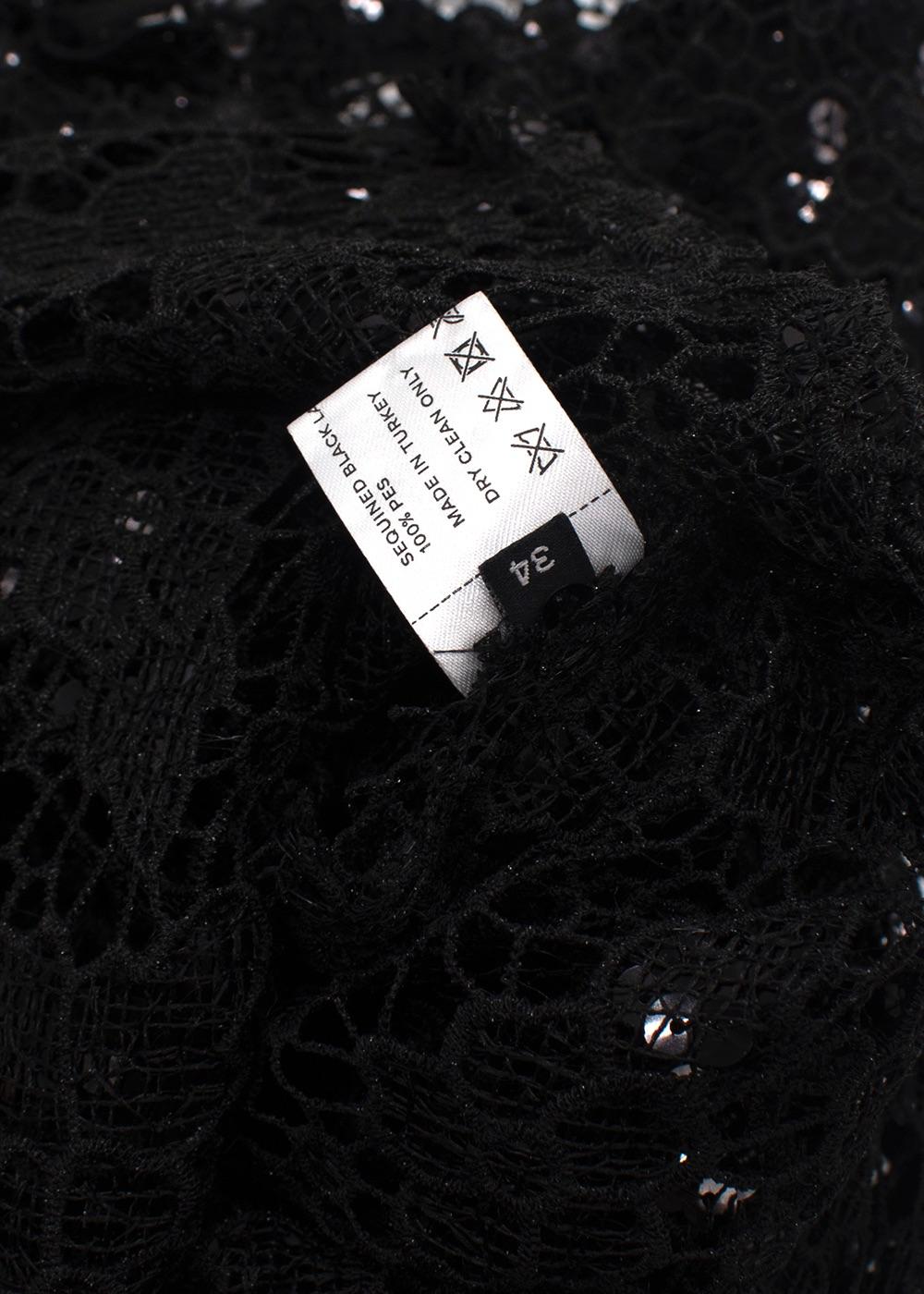 The New Arrivals Black Lace Embroidered Off the Shoulder Maxi Dress